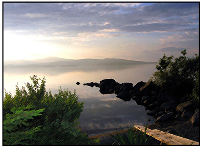 Lake Fog - Rangeley, Maine - Patsy McCowan 